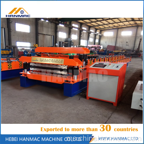 Warna Bumbung Bumbung Double Deck Roll Forming Machine